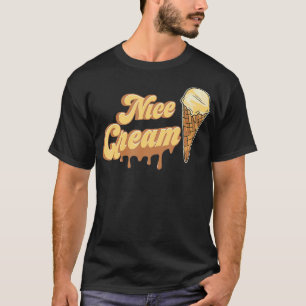 Nice Cream Funny Vegans Summer Vegan Banana Ice Cr T-Shirt