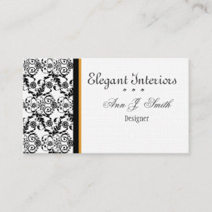 Nice Custom Damask Designer Business Card