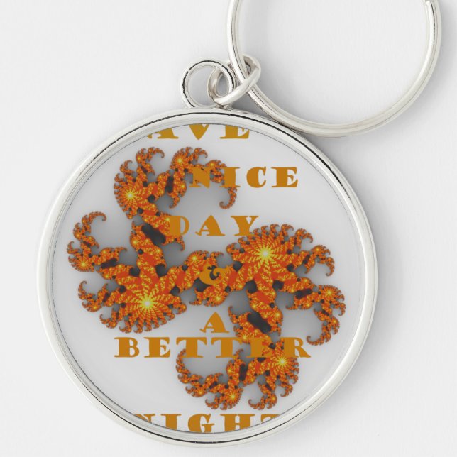 Nice Day and a Better Night Keychain (Front)