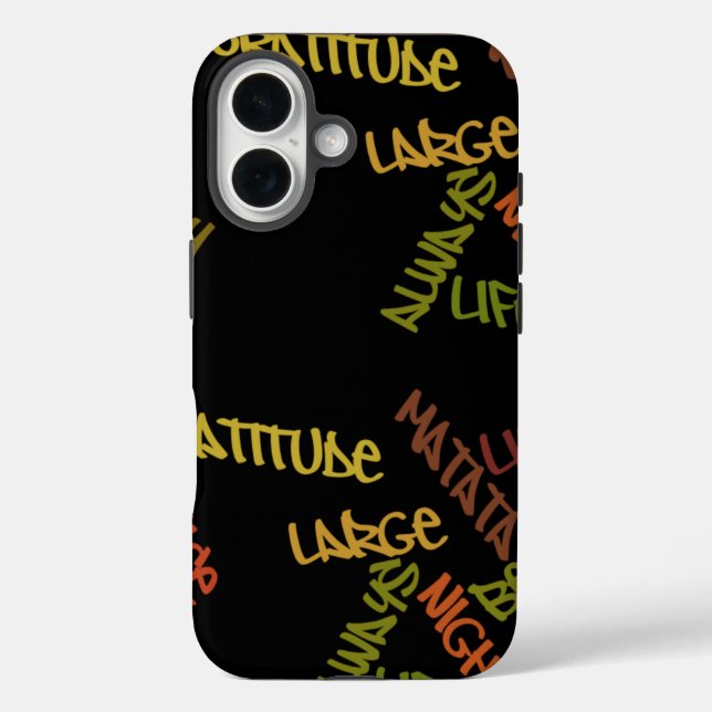 Nice Day Better Night Life Large gifts postcard Case-Mate iPhone Case (Back)