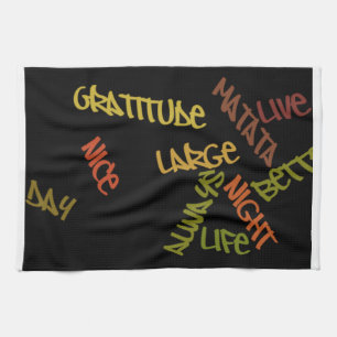 Nice Day Better Nit Life Large gift kitchen towel
