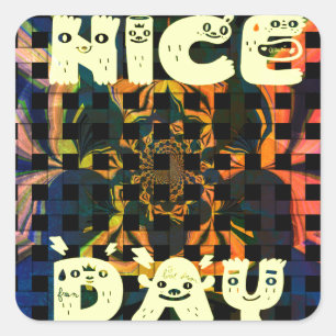 Nice Day Square Sticker