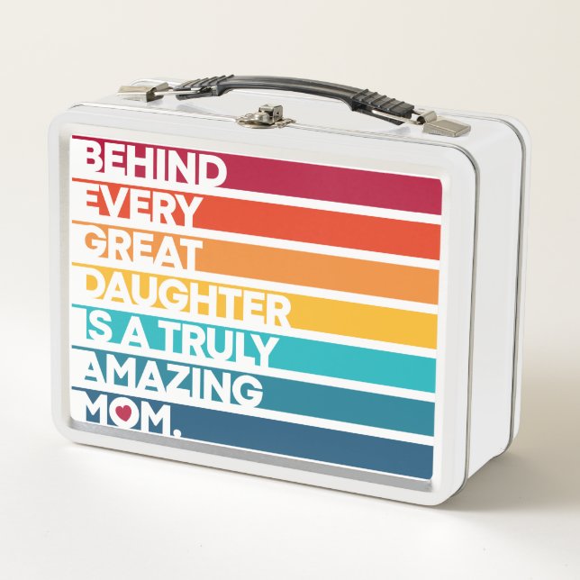 Nice Design Expression Text for Mother's Day Metal Lunch Box (Front)