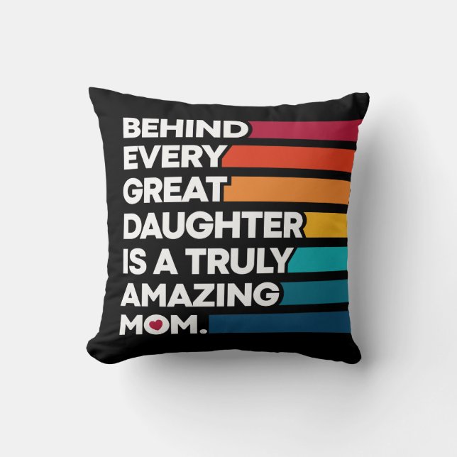 Nice Design Expression text for Mothers day Throw Pillow (Front)