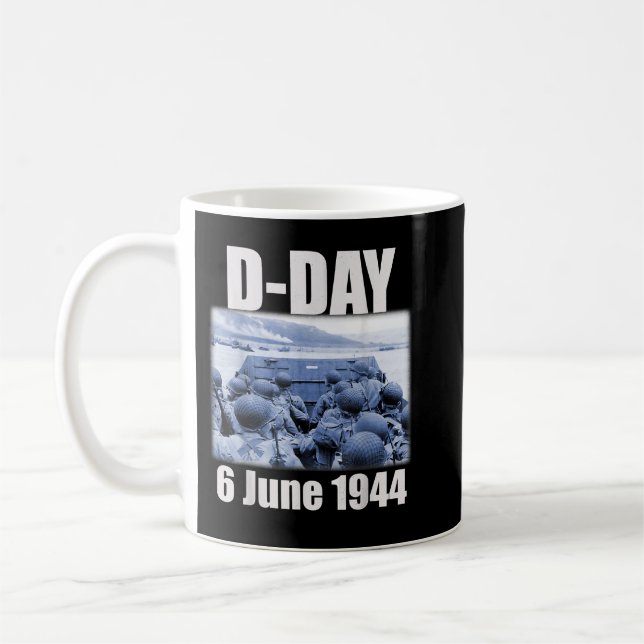 Nice Design Normandy Landings Invasion D-Day Coffee Mug (Left)
