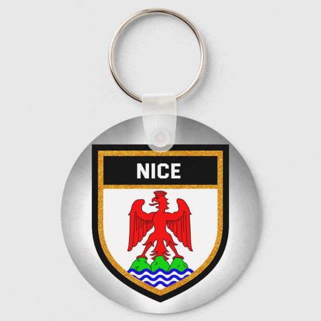 Nice Flag Keychain (Front)