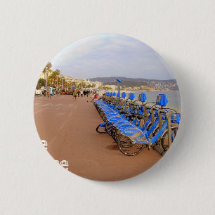 Nice France #1 2 Inch Round Button
