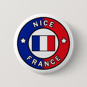 Nice France 2 Inch Round Button