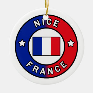 Nice France Ceramic Ornament