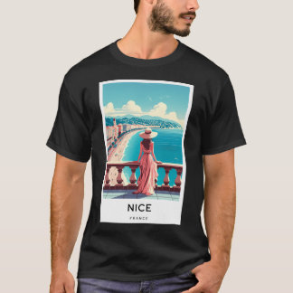 Nice France - Digital Art Poster T-Shirt