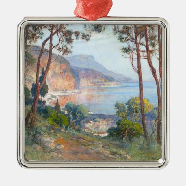Nice, France - landscape painting Metal Ornament (Front)
