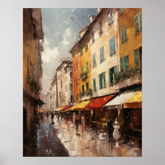 Nice France Peinture Paysage Art Imprimer Poster