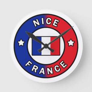 Nice France Round Clock