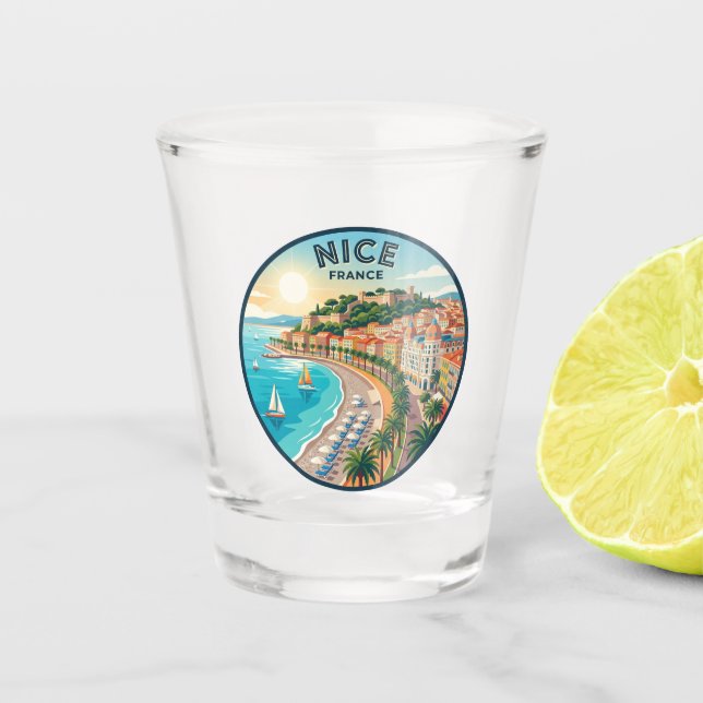 Nice France Shot Glass (Front)