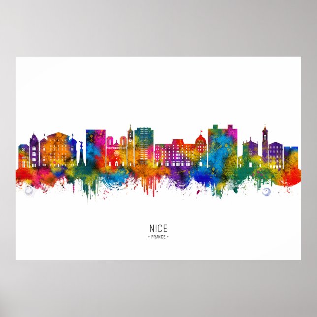 Nice France Skyline Poster (Front)