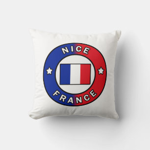Nice France Throw Pillow