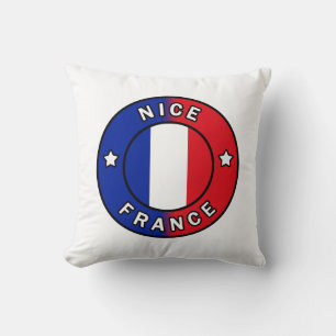 Nice France Throw Pillow