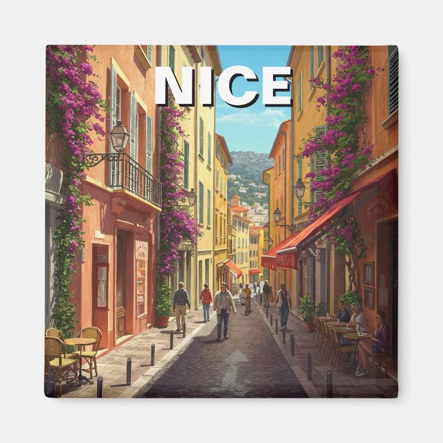 Nice France Travel Magnet (Front)