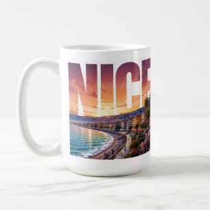 Nice France Travel Riviera Coastal Paradise Coffee Mug