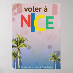 Nice,France vintage travel poster