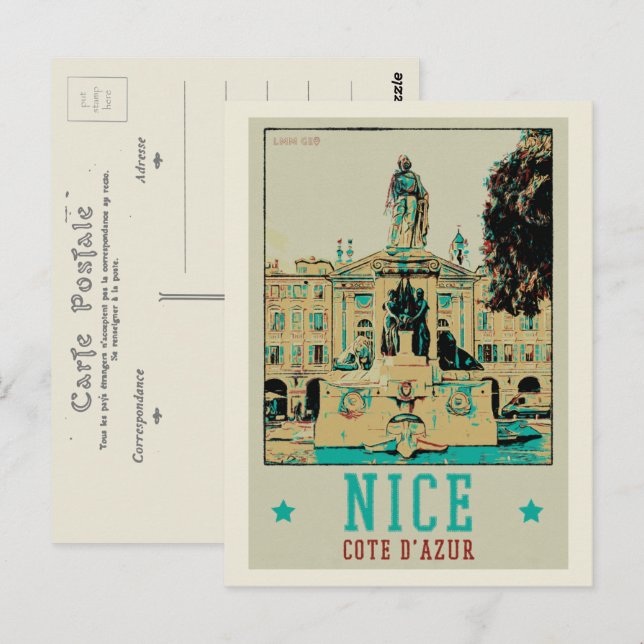 Nice Garibaldi square France Postcard (Front/Back)