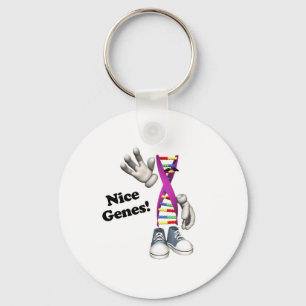 Nice Genes Funny DNA Keychain