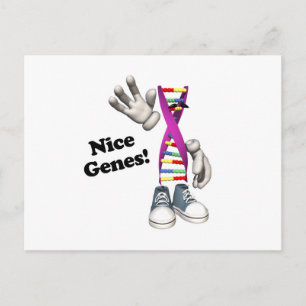 Nice Genes Funny DNA Postcard