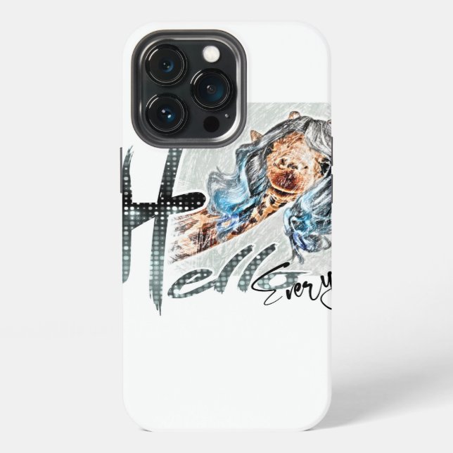 Nice giraffe funny iPhone / iPad case (Back)