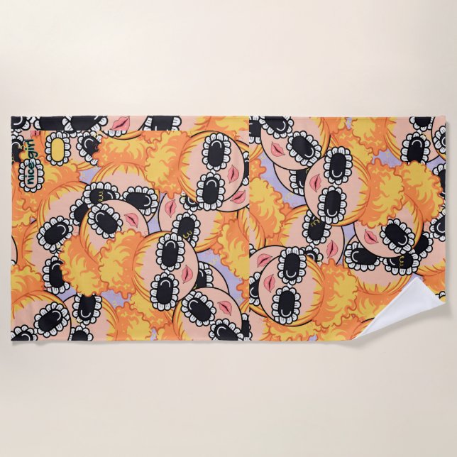 nice girl blondy beach towel (Front)