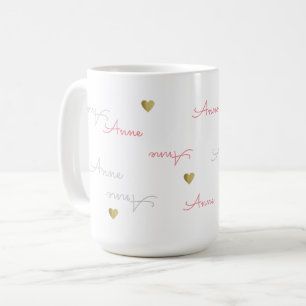 nice girl name typography love coffee mug