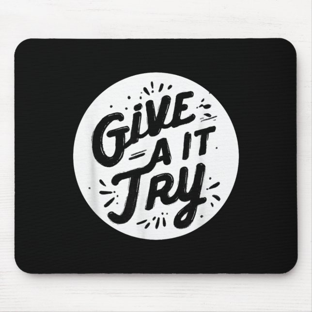 Nice give it a try stamp costume  mouse pad (Front)