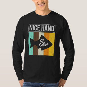 Nice Hand Sir Poker Fish Gambler Texas Holdem Play T-Shirt