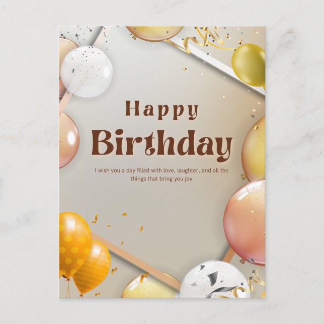 Nice Happy birthday to you  Postcard (Front)