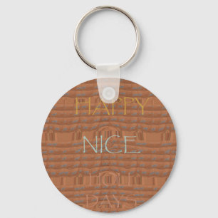 Nice Happy Kenya Zebra Hakuna Matata motif De Keychain