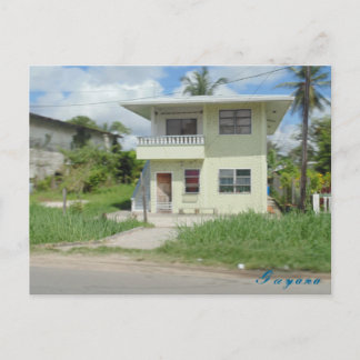 Nice house travel Guyana  postcard