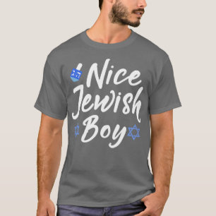 Nice jewish boy for hanukkah Bar Mitzvah or yom ki T-Shirt