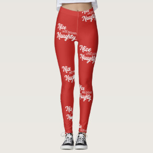 Nice Jusqu'À Proven Leggings Naughty (Rouge)