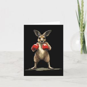 Nice Kangaroo Fighter For A Hilarious Knockout Card