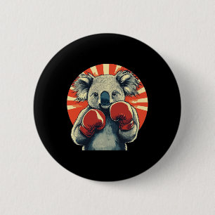 Nice Koala Bear With A Punch And A Smile Costume 2 Inch Round Button