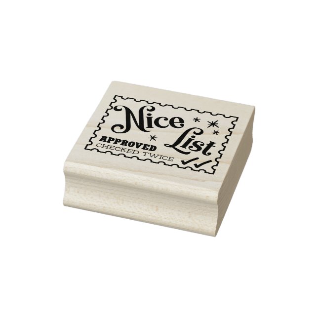 Nice List Christmas Card Envelope Santa Stamp (Stamp)