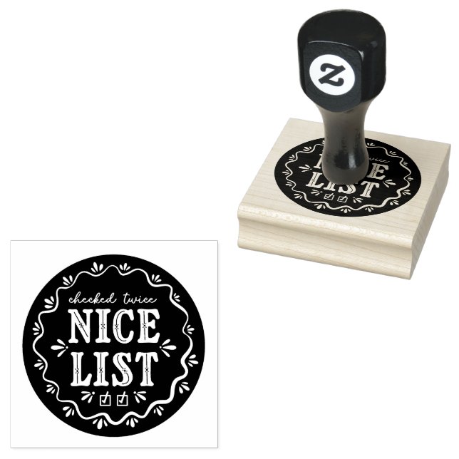Nice List Christmas elf North Pole stamp (Stamped)