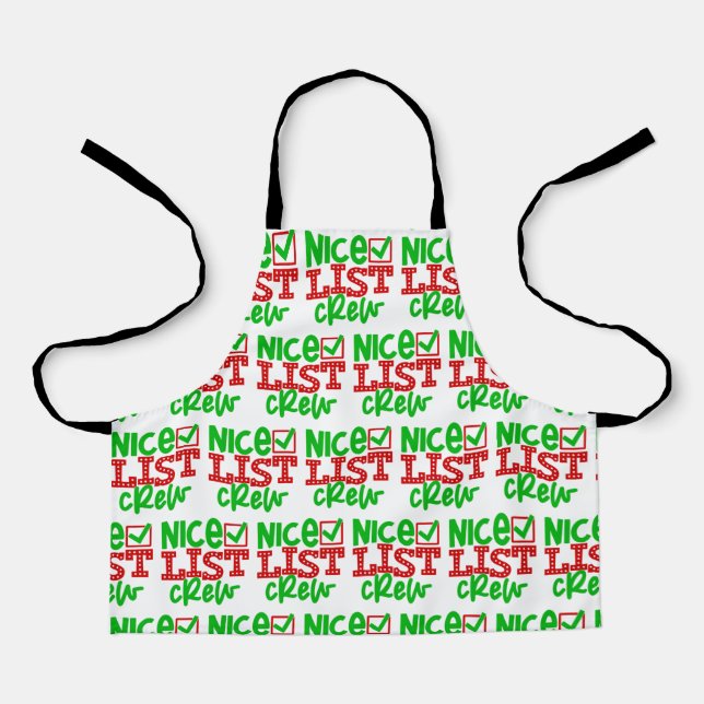 Nice List Crew Childs Apron (Front)