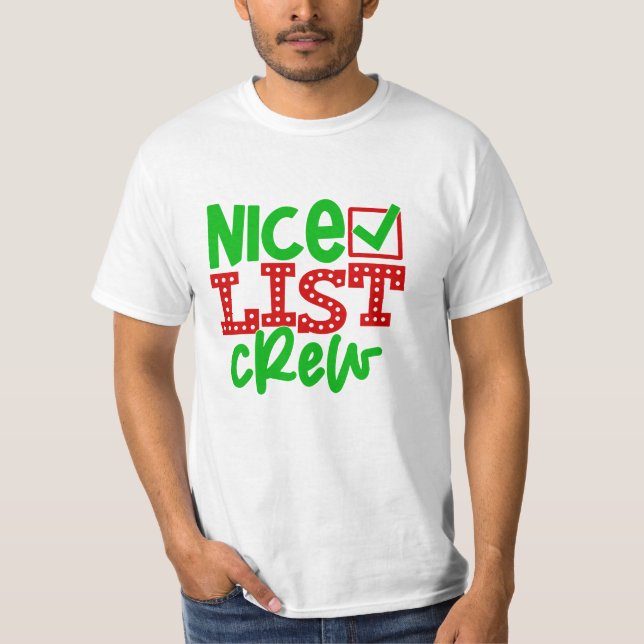 Nice List Crew T-Shirt (Front)