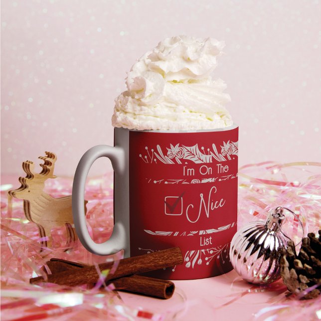 Nice List Festive and Playful Christmas Mug (Creator Uploaded)