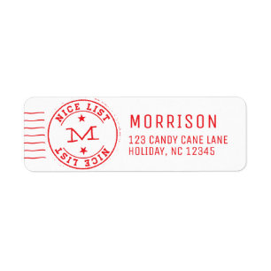 Nice Liste Monogramme Rouge