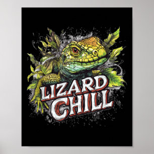 Nice Lizard Costume For Chill Boys And Girls Poster