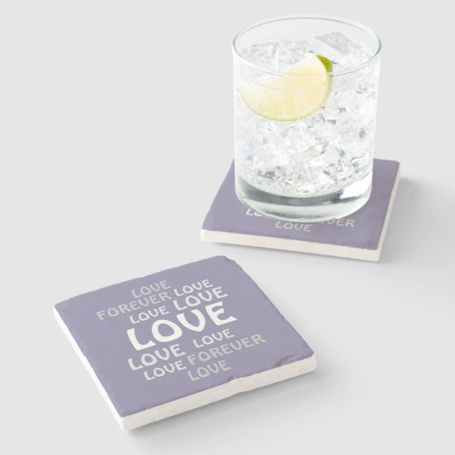 NICE LOVE VALENTINE, BIRTHDAY, GIFT  STONE COASTER (Side)