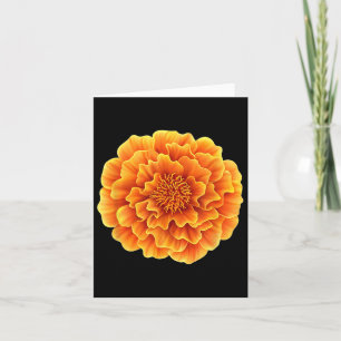 Nice Marigold Blossoms Card