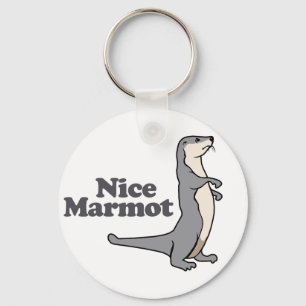 Nice Marmot ferret Keychain