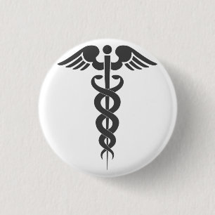 Nice medical 1 inch round button
